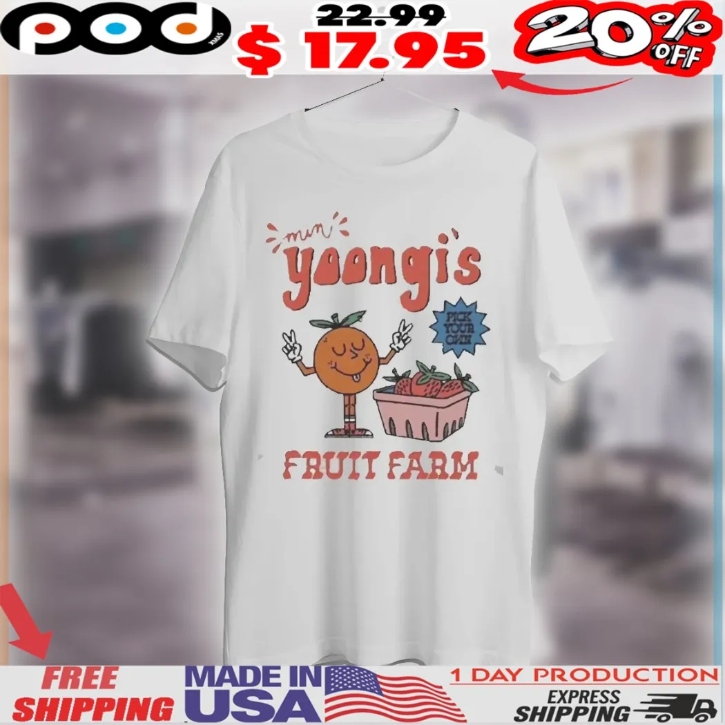 Min Yoongi's Fruit Farm Pick Your Own Kpop 2025 Shirt