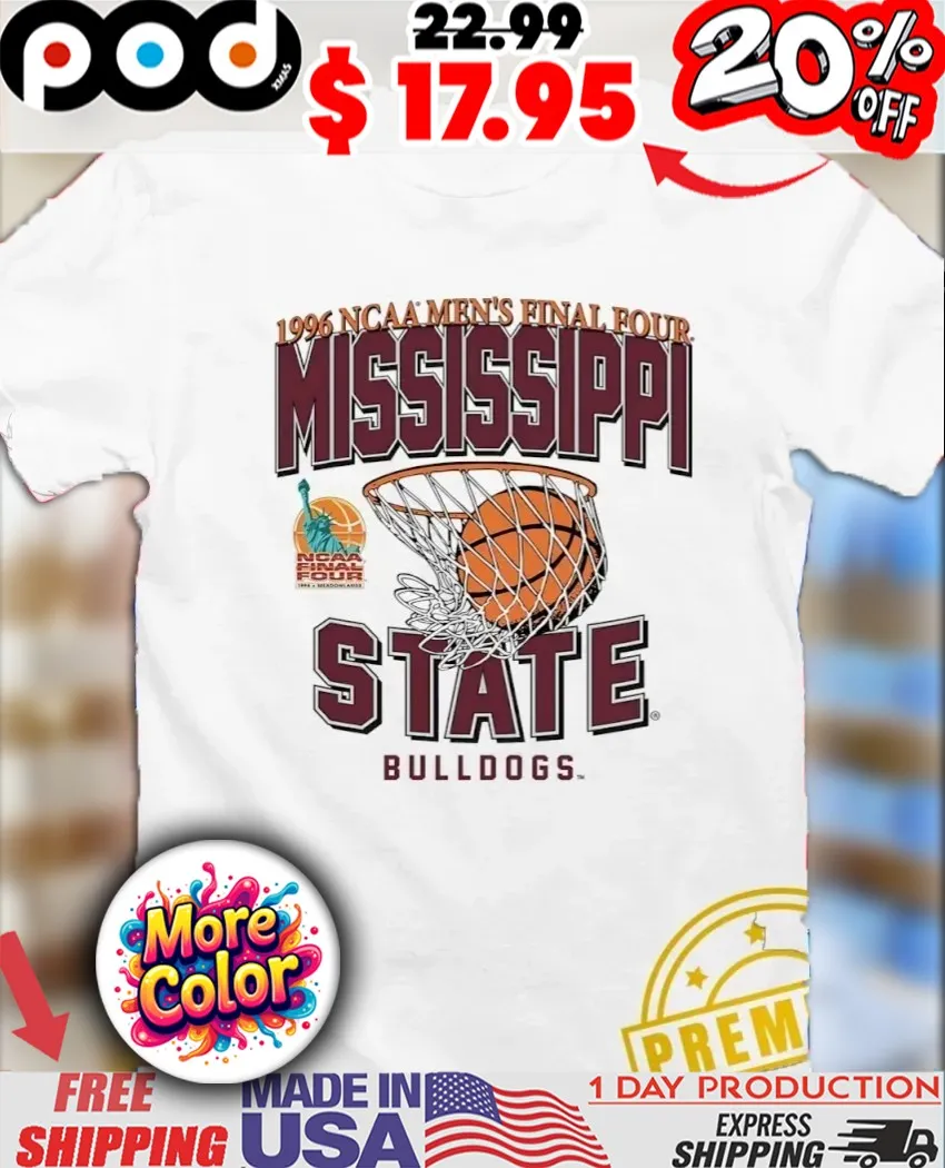 Mississippi State Bulldogs Men’s Basketball NCAA National Champions Final Four 1996 shirt