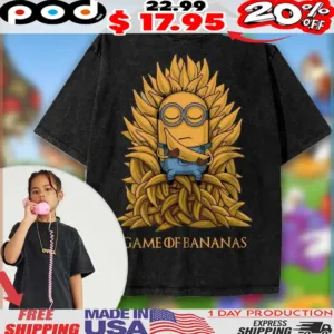 Minions Game Of Banana Game Of Throne Parody Animated For Kids Shirt