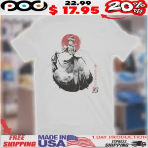 Moonlit Maiden Sumi-e Shirt