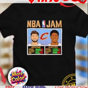 NBA Jam Cleveland Cavaliers Ty Jerome and De’Andre Hunter shirt