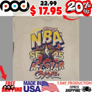 NBA SF 25 AlL Star Game San Francisco bay area 2025 Logo Shirt