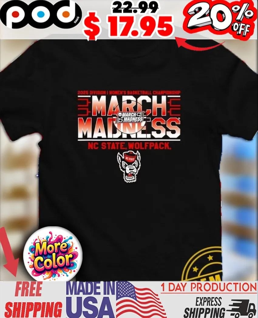 NC State Wolfpack March Madness 2025 NCAA Division I Women’s Basketball Championship mascot shirt NC State Wolfpack March Madness 2025 NCAA Division I Women’s Basketball Championship mascot shirt