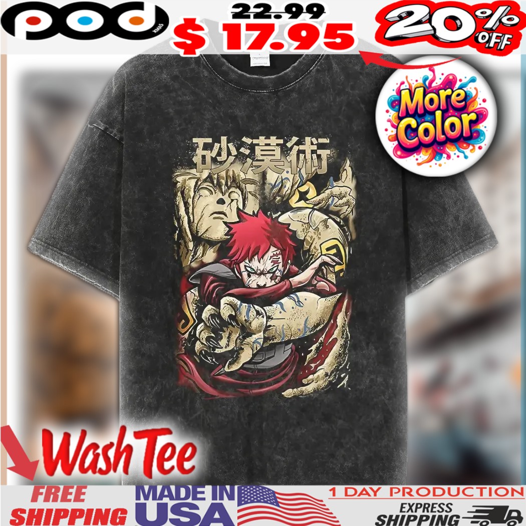 Naruto Gaara of the Desert Anime Shirt Naruto Gaara of the Desert Anime Shirt