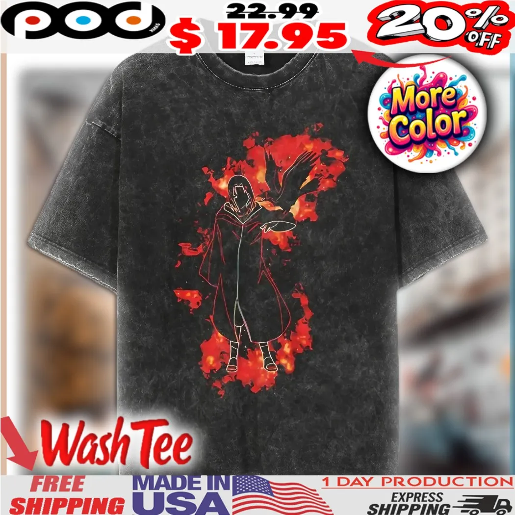 Naruto Uchiha Itachi Fire Style Anime Shirt