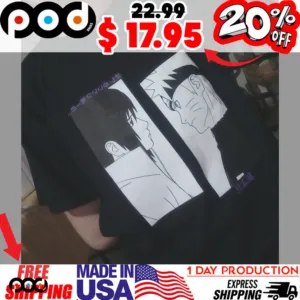 Naruto & Sasuke Face-Off Ichiban Kuji NARUTO Shirt