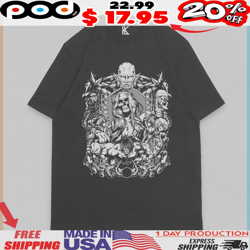 Nine Titans V2 Attack On Titan Anime Shirt Nine Titans V2 Attack On Titan Anime Shirt