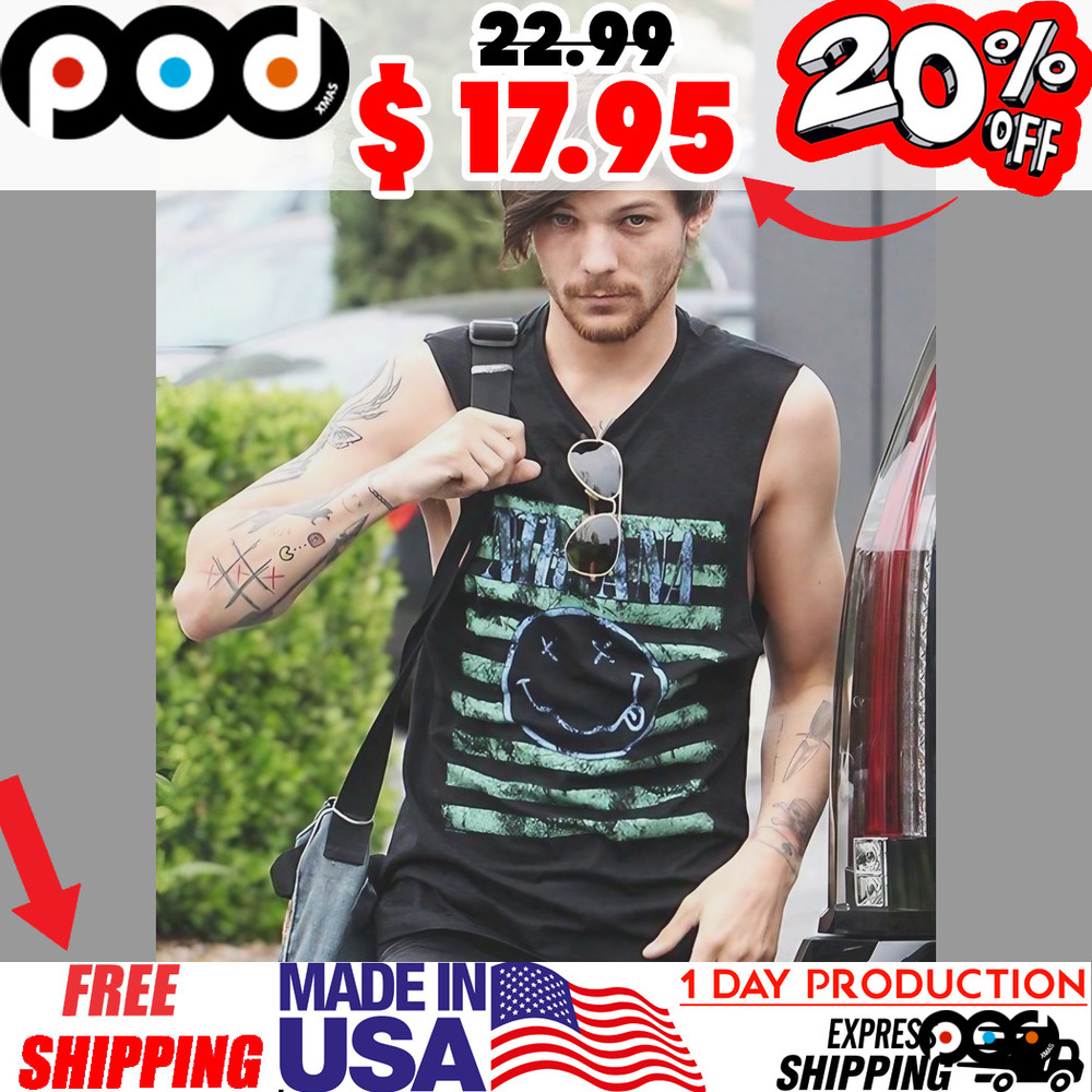 Nirvana Grunge Smiley Flag Tank