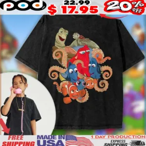 Finding Nemo Crush Hank the Septopus Finding Dory Animated Kids Shirt