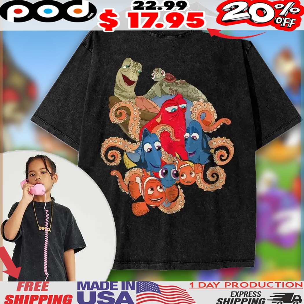 Finding Nemo Crush Hank the Septopus Finding Dory Animated Kids Shirt
