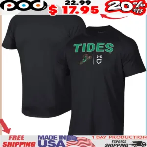 Norfolk Tides Under Armour Tech Fighting Seahorse Shirt