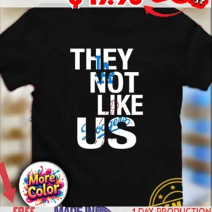 Los Angeles Dodgers they not like us logo shirt