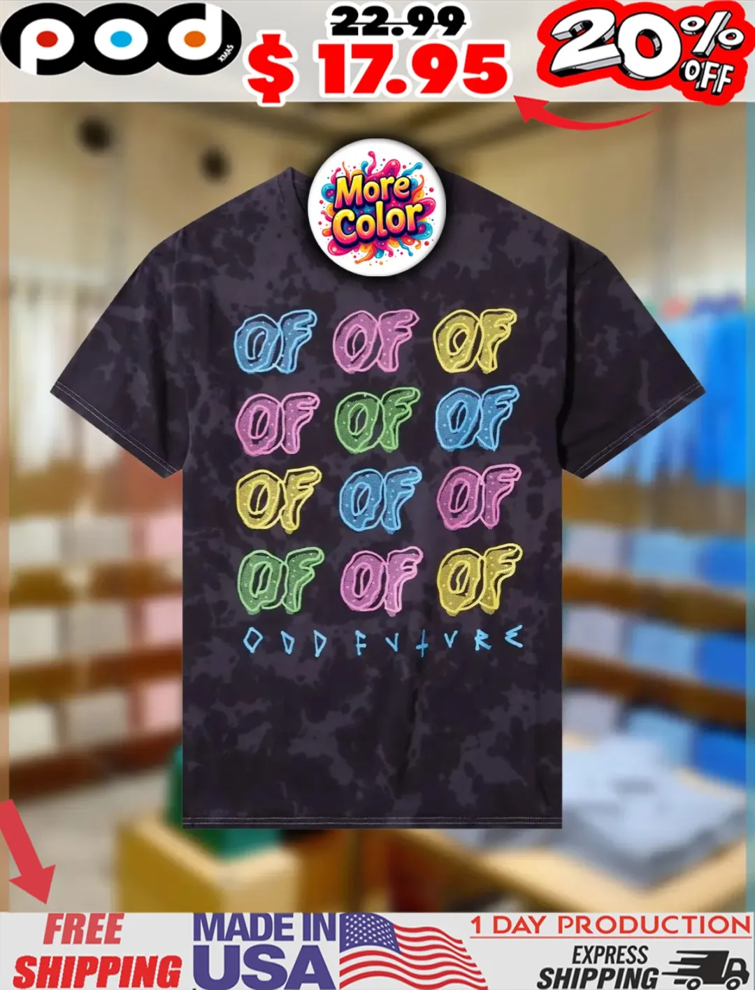 Odd Future Repeat Logo OF Shirt