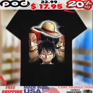 One Piece Luffy Shanks Roger Shirt
