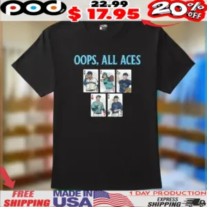 Oops All Aces Seattle Mariners Cards Shirt
