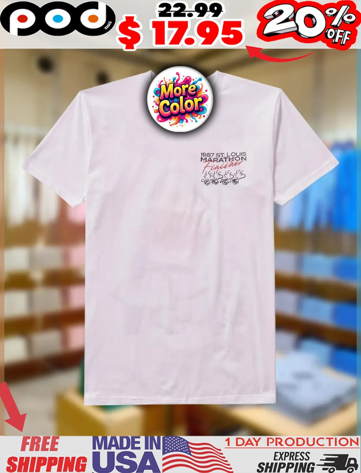 Peanuts_1987_St_Louis_Marathon_F Peanuts 1987 St Louis Marathon Finisher Shirt