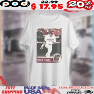 Peyton Stovall Baseball Card Arkansas Razorbacks Shirt