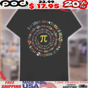 Pi Day Happy Pi Day Math Lover Gift For Math Teacher Color Shirt
