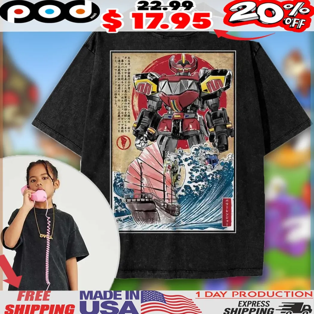 Power Ranger Animated For Kids Shirt