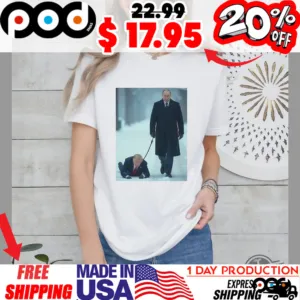 President Putin Anti Russia Fuck Trump Putin walking the dog Shirt