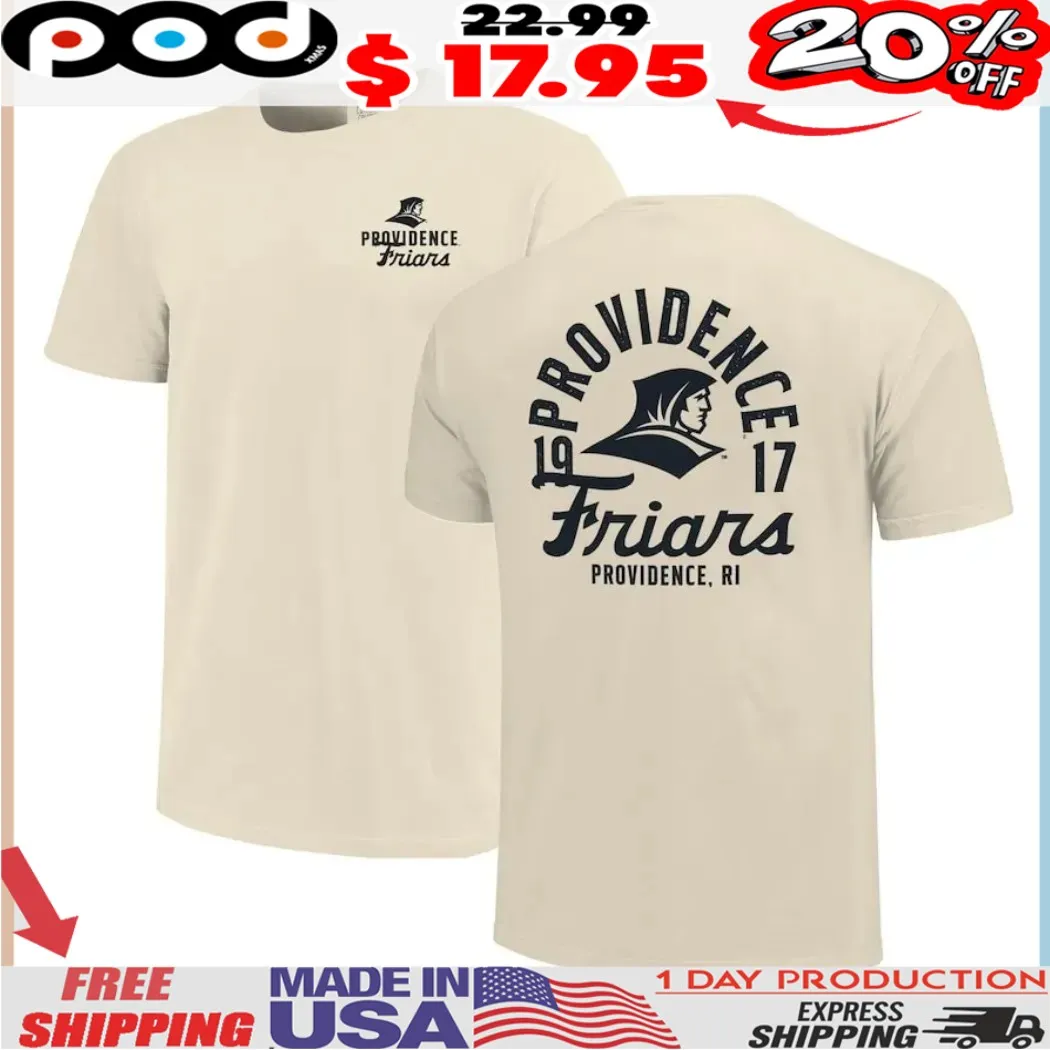 Providence Friars RI 19 17 Mascot Overlay Vintage Shirt Providence Friars RI 19 17 Mascot Overlay Vintage Shirt