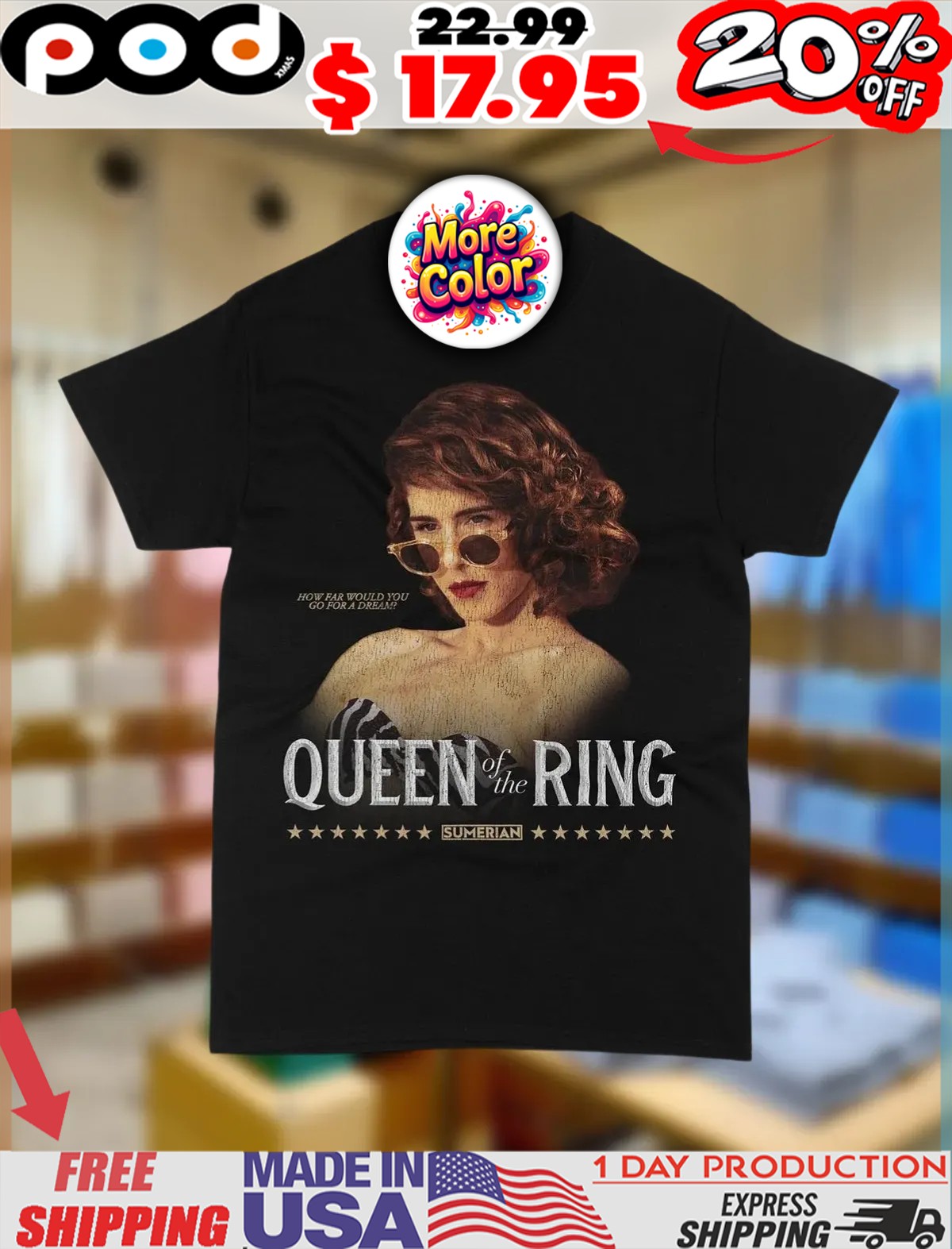 Queen Of The Ring Mildred Burke How Far Would You Go For A Dream Vintage Shirt Queen Of The Ring Mildred Burke How Far Would You Go For A Dream Vintage Shirt
