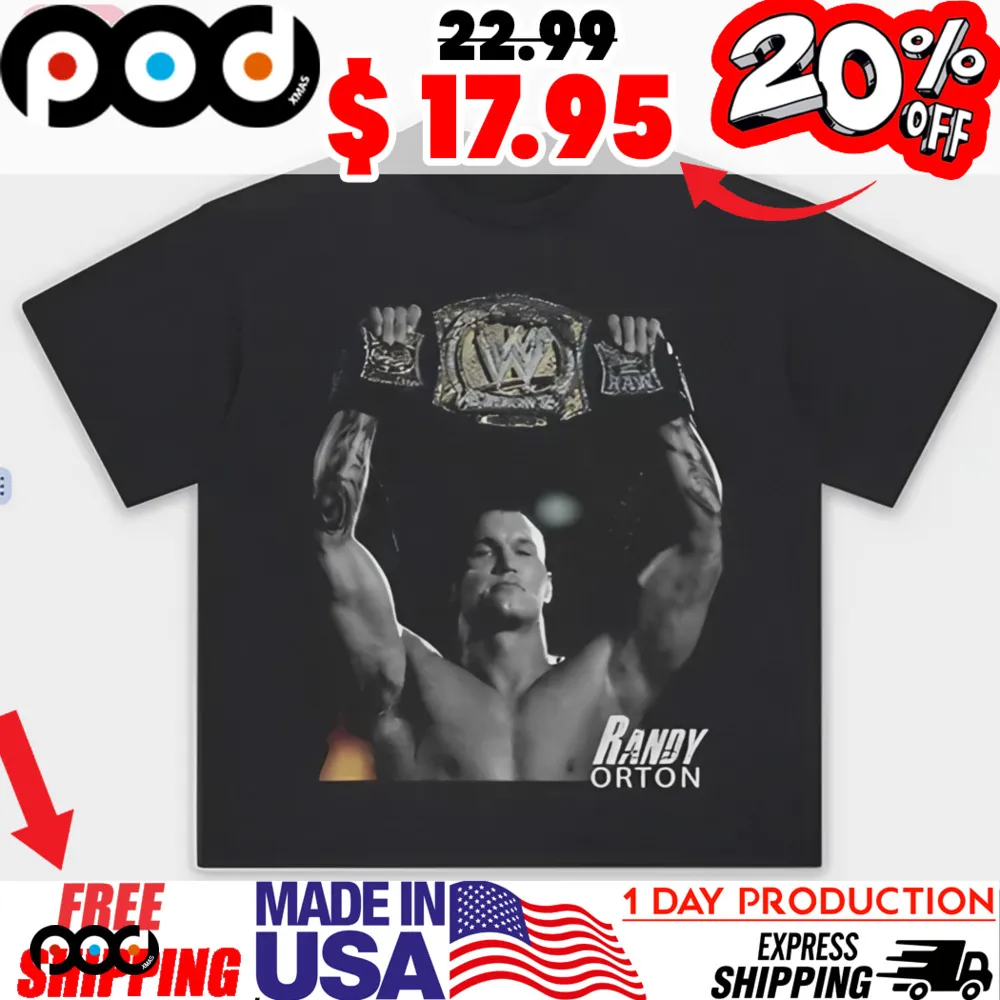 Randy Orton Wwe Champion Men'scelebrate victory vintage Shirt