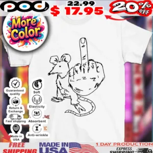 Rat middle finger shirt