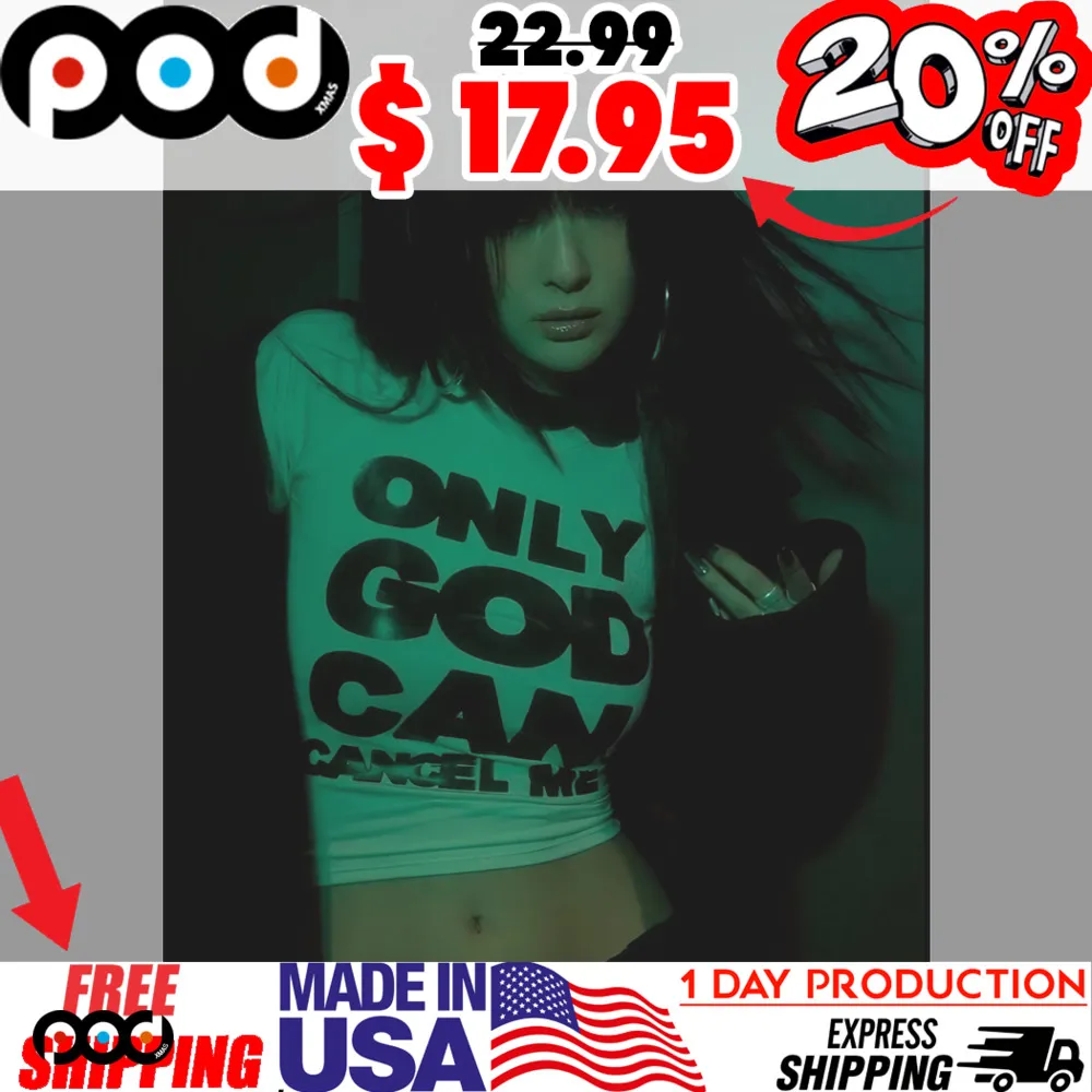 Red Velvet wearing Only God Can Cancel Me Shirt