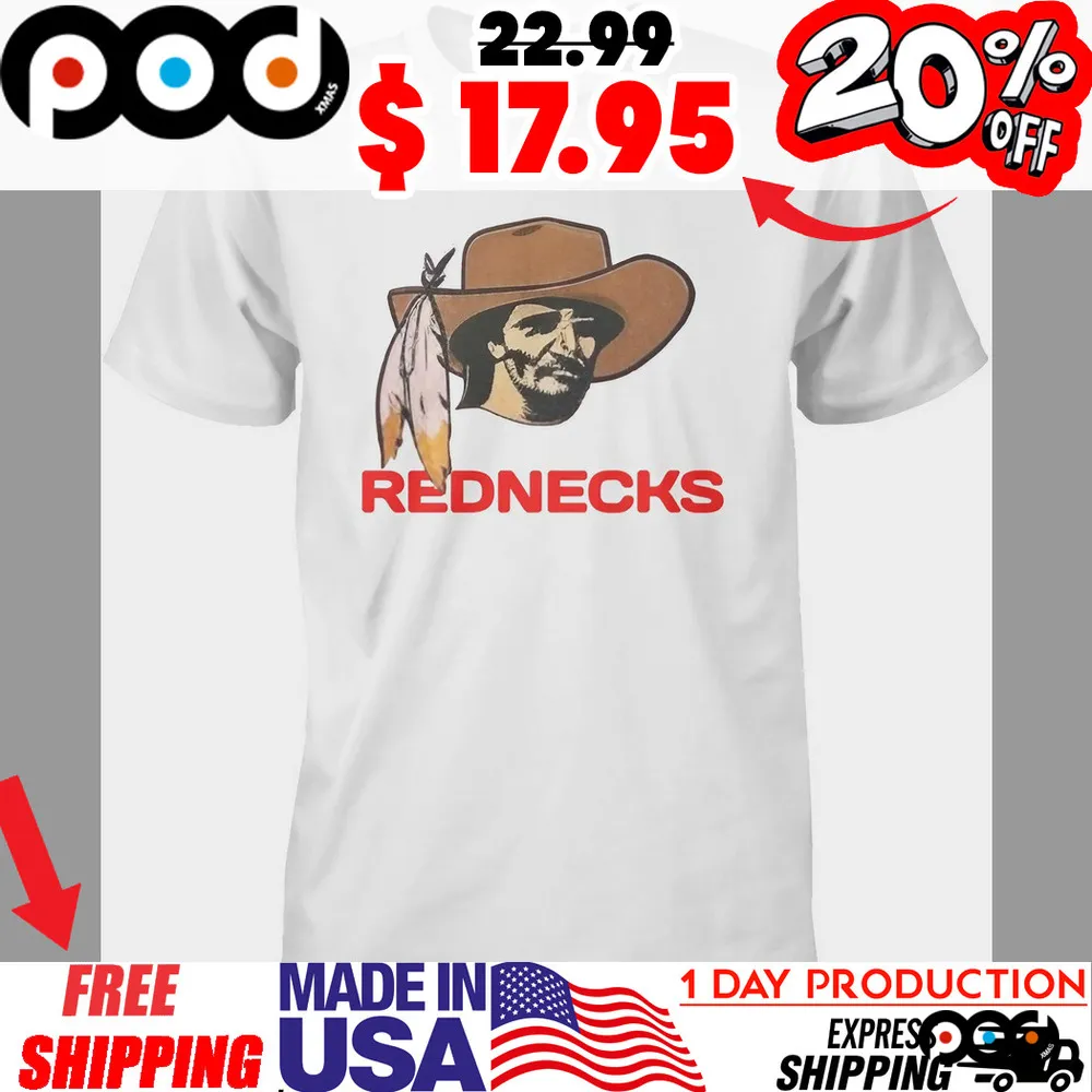 Rednecks Cowboy Wild West Icon with Classic Hat and Feathers Shirt