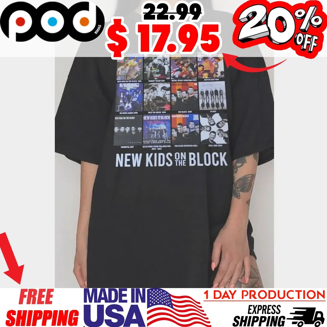 New Music Kids On The Band Block Album Covers Shirt