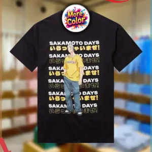 Sakamoto Days Welcome Repeat Character Graphic Street Style Shirt