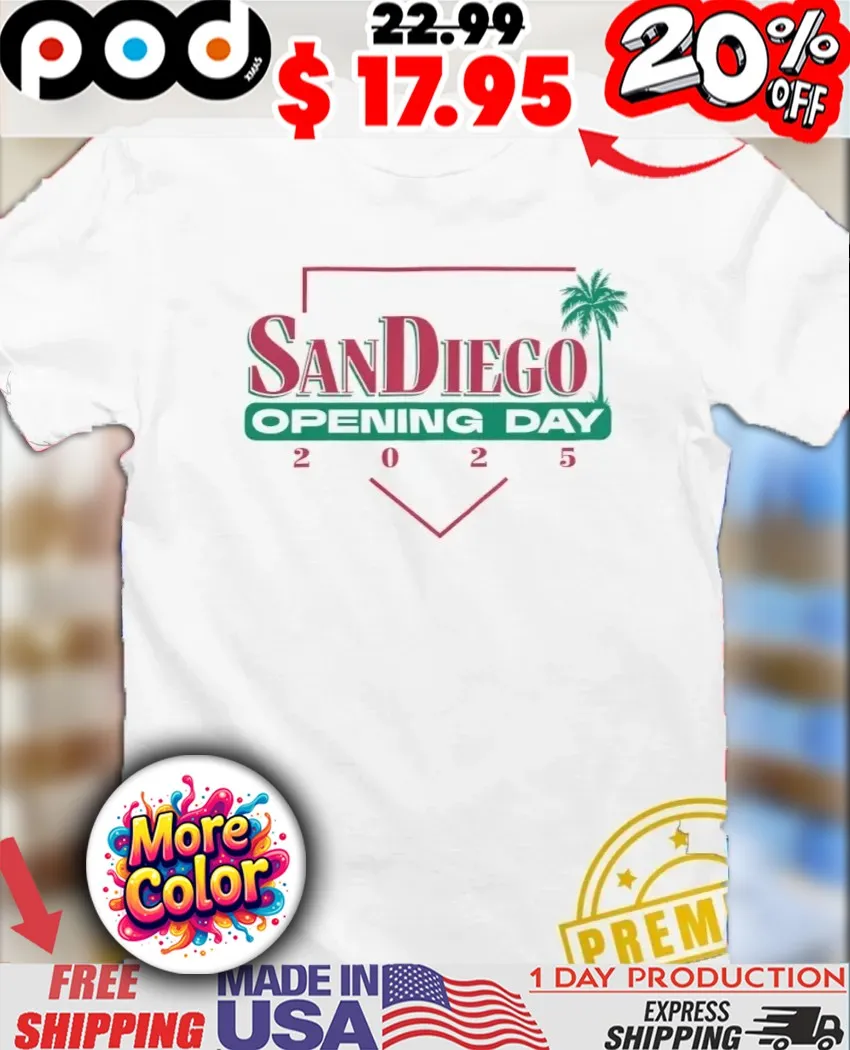 San Diego Opening Day 2025 shirt