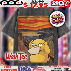 Screaming Psyduck Pokémon Meme Anime Shirt