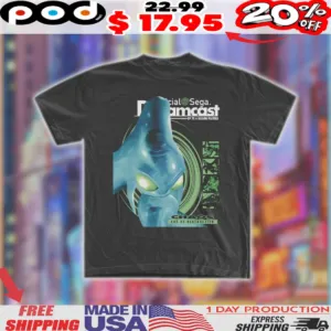 Sega Dreamcast Sonic Chaos God Of Destruction Shirt