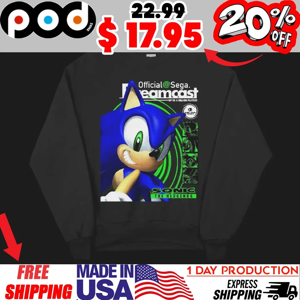 Sega Dreamcast Sonic The Hedgehog Shirt