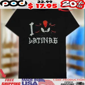 Shadow The Hedgehog I Love Latinas Sonic Shirt