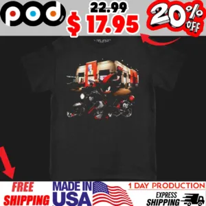 Shadow the Hedgehog Motorbike KFC Fast Food Shirt