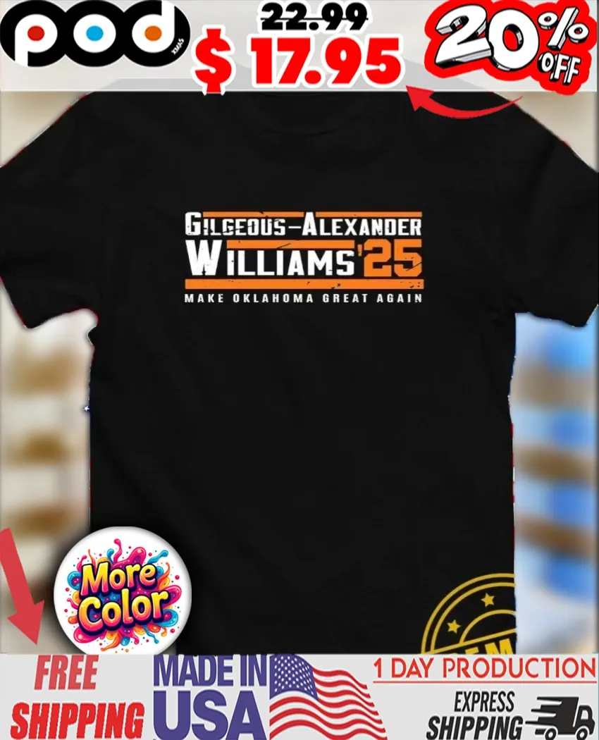 Shai Gilgeous-Alexander and Jalen Williams 2025 make Oklahoma great again Vintage shirt