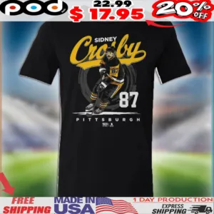 Sidney Crosby Pittsburgh Penguins Hockey Brush Shirt