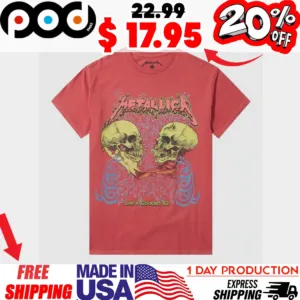Skull Metallica Live In Concert 1992 Tour Girls Shirt
