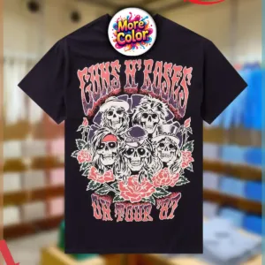 Skulls Guns N' Roses OH '87 Tour Roses Shirt