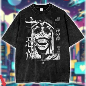 Solo Leveling 'Statue of god' Drawings Anime Shirt