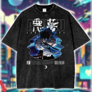 Solo Leveling 'Sung Jinwoo V2' Vintage Design Shirt