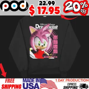 Sonic Amy The Hedgehog Sega Dreamcast Shirt