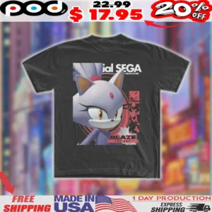 Sonic Blaze The Cat Sega Dreamcast Shirt