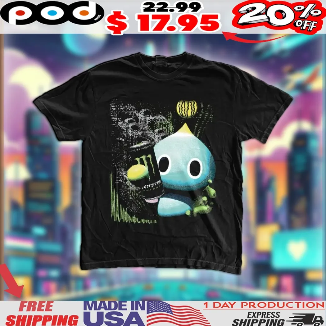 Sonic Chao Holding Monster Energy Shirt