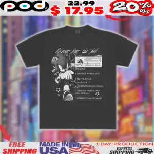 Sonic Never Fear The Fall CD Player Shirt
