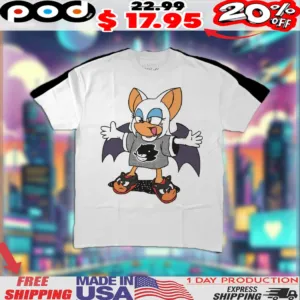 Sonic Rouge The Bat Wearing Shadow Shoes Shirt