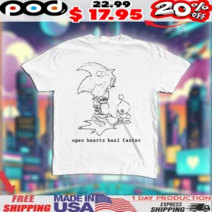 Sonic The Hedgehog Chao Open Hearts Heal Faster Shirt